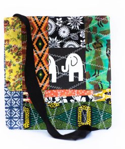 We Make Art - Multicolor Vintage African Print - Handmade Crossbody